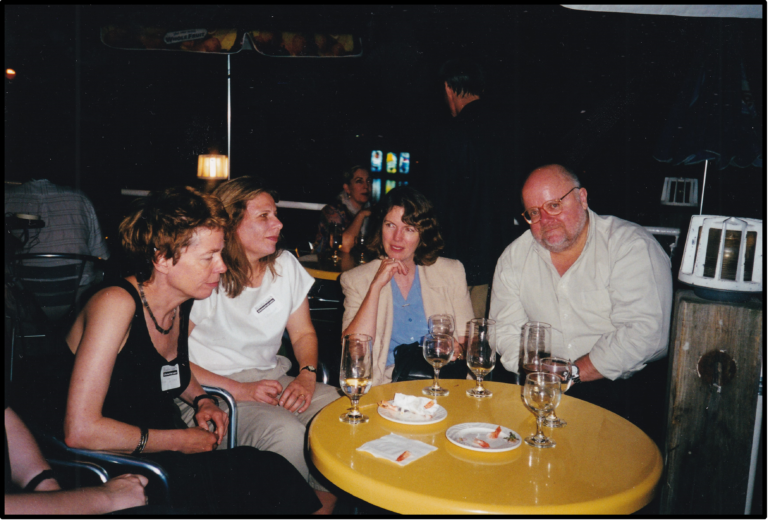 Greg gatenby with Ann Ireland, Lesley Kreuger and Jane Urquhart