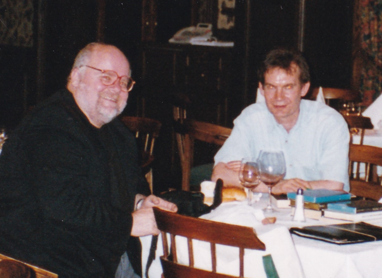 English novelist Graham Swift and Greg Gatenby