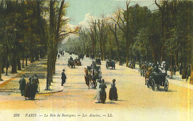 The Bois de Boulogne in Paris, pre-WWI
