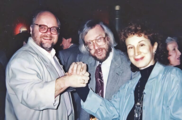 Greg Gatenby with Margaret Atwood