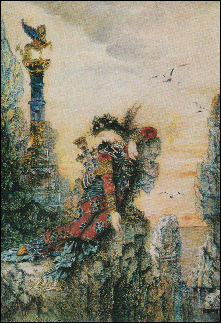 “Sappho” By Gustave Moreau (1826-1898)