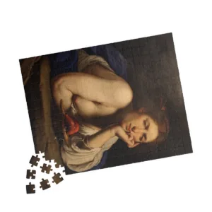 Vintage Themed Jigsaw Puzzles: Piece Together Jigsaw Puzzle (252 pieces) with Vintage Greek Painting of Ghismunda by Francesco Furini. 