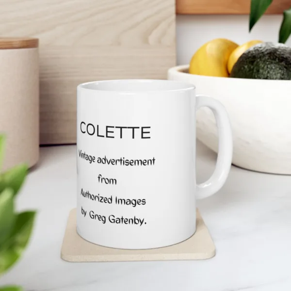 Vintage Themed Ceramic Coffee Mug 11oz with Colette - Image 8