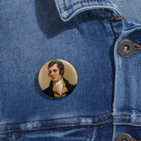 Vintage Themed Custom Pin Buttons - Robert Burns - Image 2